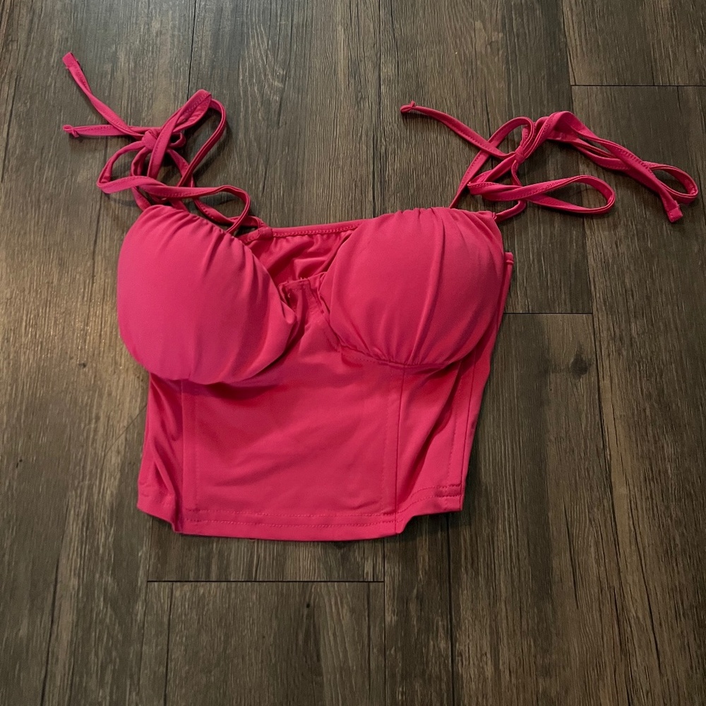 Hot Pink Shein Crop Top